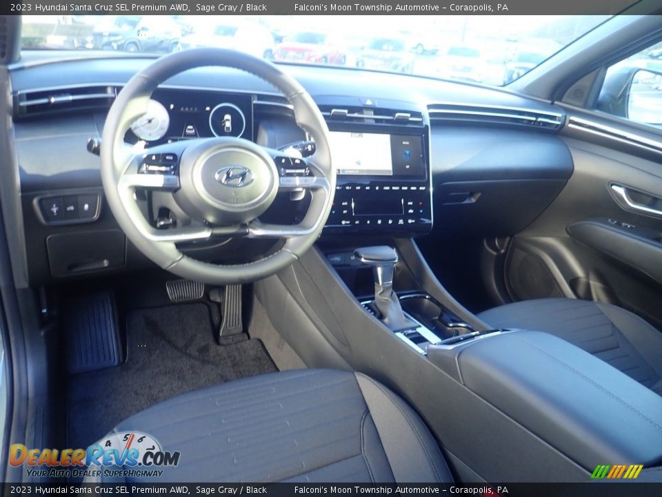 Black Interior - 2023 Hyundai Santa Cruz SEL Premium AWD Photo #12