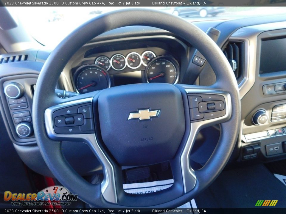 2023 Chevrolet Silverado 2500HD Custom Crew Cab 4x4 Steering Wheel Photo #22
