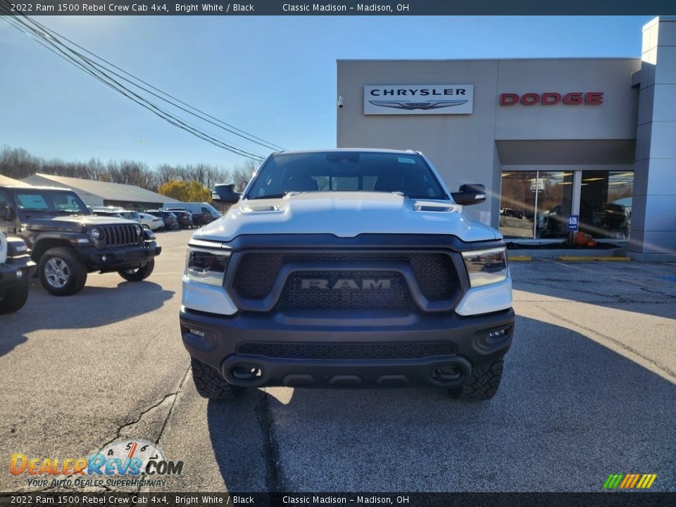 2022 Ram 1500 Rebel Crew Cab 4x4 Bright White / Black Photo #7