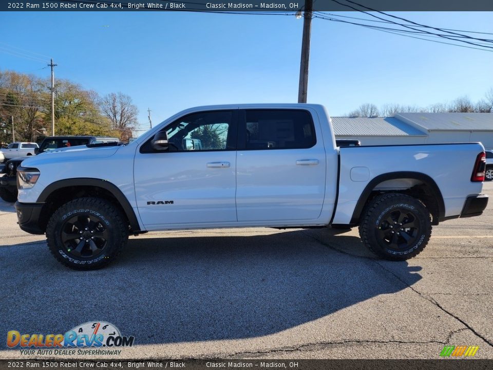 2022 Ram 1500 Rebel Crew Cab 4x4 Bright White / Black Photo #8