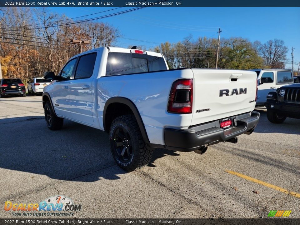 2022 Ram 1500 Rebel Crew Cab 4x4 Bright White / Black Photo #9