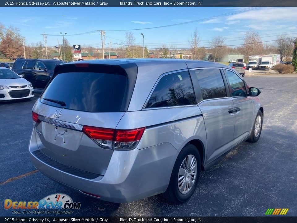 2015 Honda Odyssey LX Alabaster Silver Metallic / Gray Photo #6