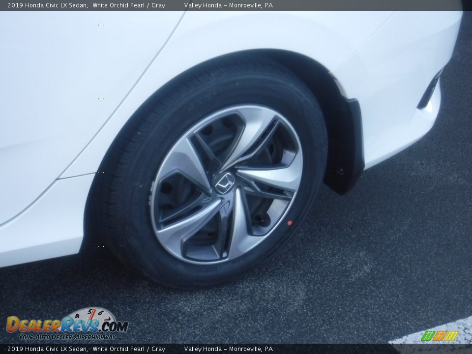 2019 Honda Civic LX Sedan White Orchid Pearl / Gray Photo #3
