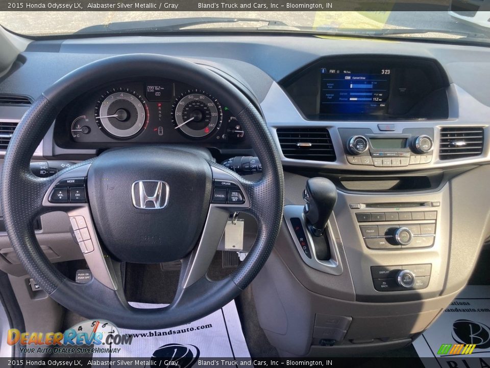 2015 Honda Odyssey LX Alabaster Silver Metallic / Gray Photo #12