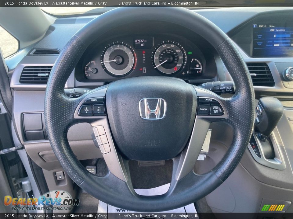 2015 Honda Odyssey LX Alabaster Silver Metallic / Gray Photo #13