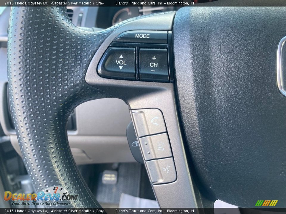 2015 Honda Odyssey LX Alabaster Silver Metallic / Gray Photo #15