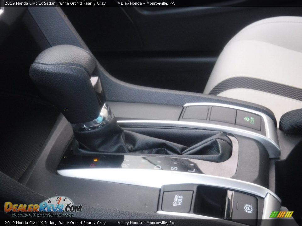 2019 Honda Civic LX Sedan White Orchid Pearl / Gray Photo #16