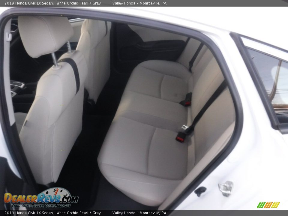 2019 Honda Civic LX Sedan White Orchid Pearl / Gray Photo #20
