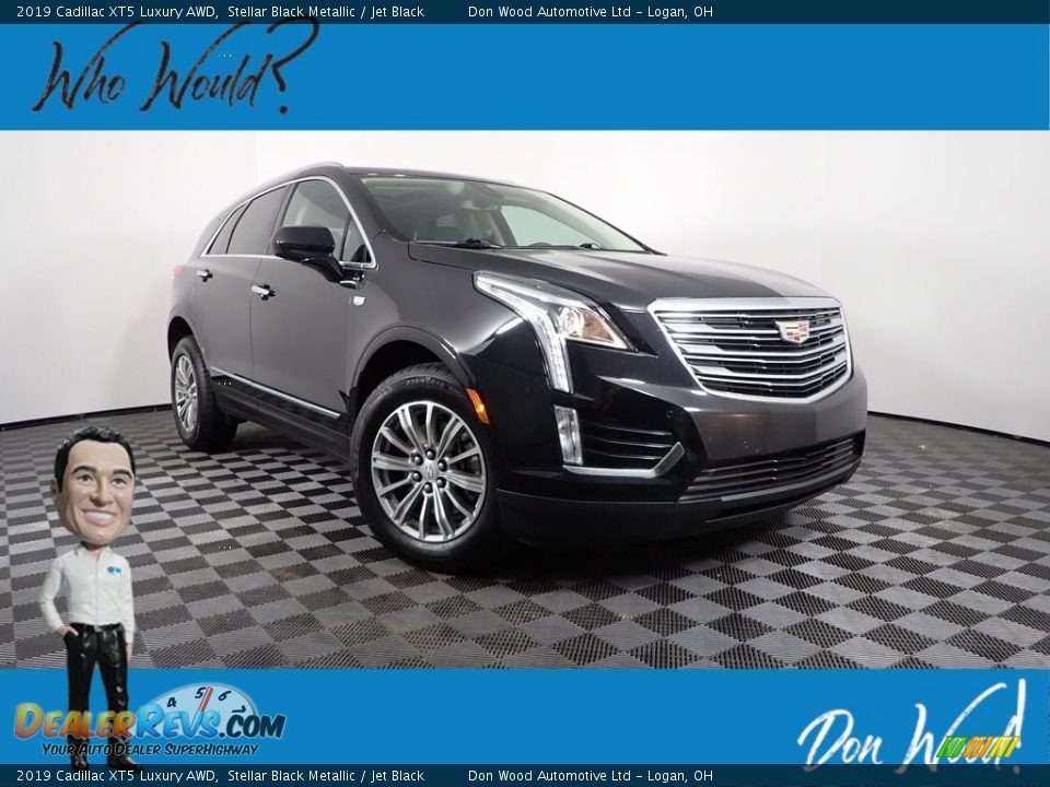 2019 Cadillac XT5 Luxury AWD Stellar Black Metallic / Jet Black Photo #1