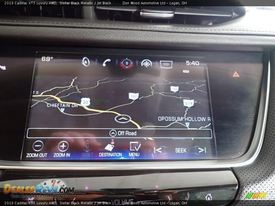 2019 Cadillac XT5 Luxury AWD Stellar Black Metallic / Jet Black Photo #4