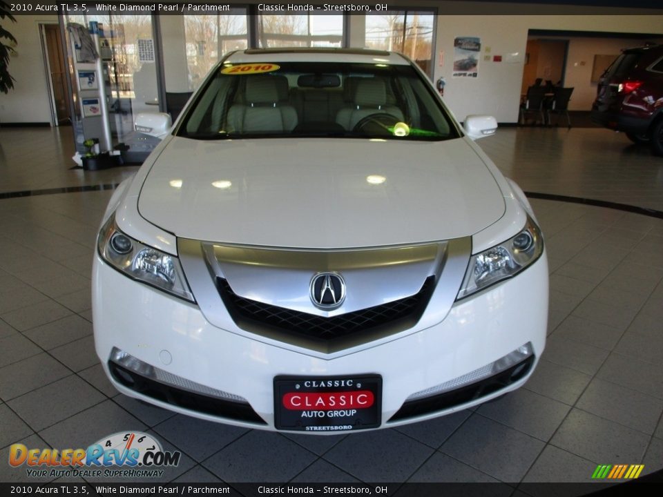 2010 Acura TL 3.5 White Diamond Pearl / Parchment Photo #2