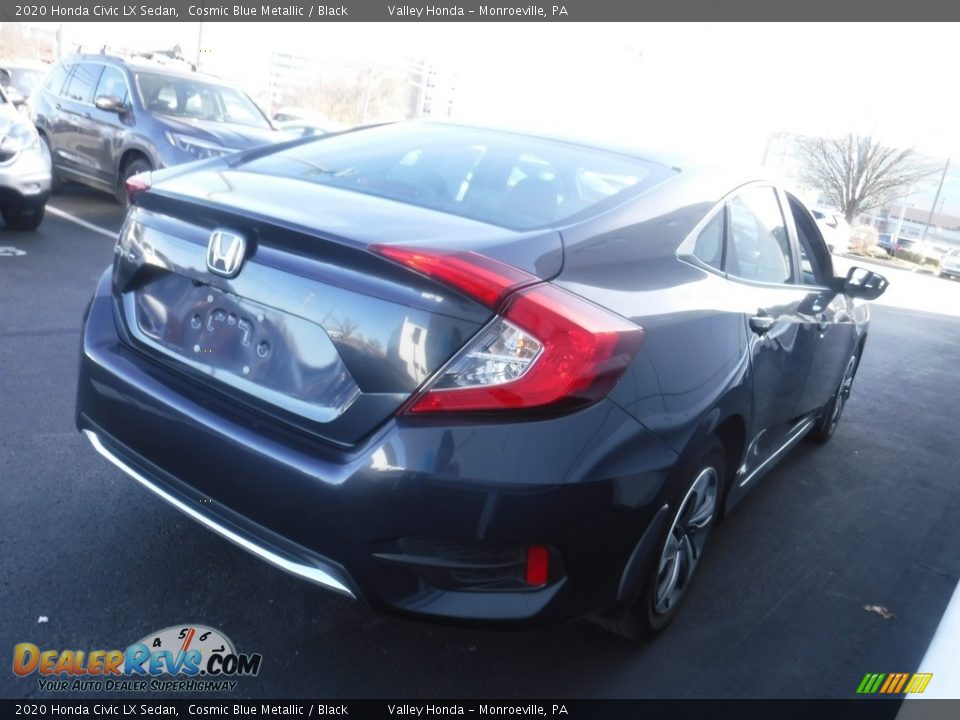 2020 Honda Civic LX Sedan Cosmic Blue Metallic / Black Photo #6