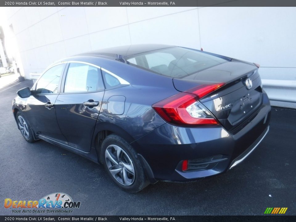 2020 Honda Civic LX Sedan Cosmic Blue Metallic / Black Photo #8