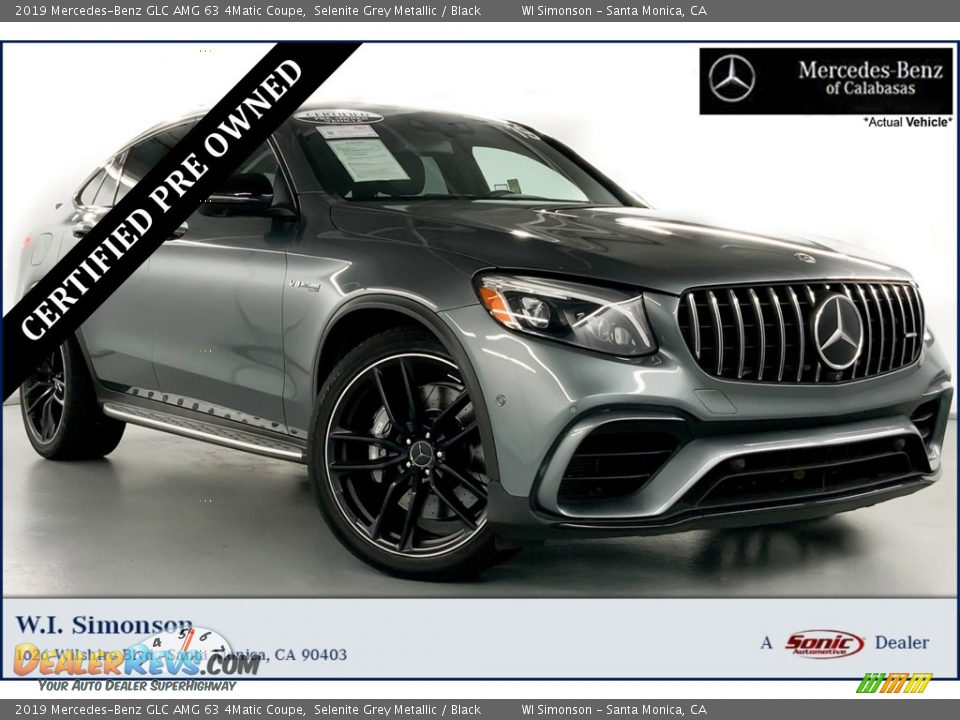 2019 Mercedes-Benz GLC AMG 63 4Matic Coupe Selenite Grey Metallic / Black Photo #1