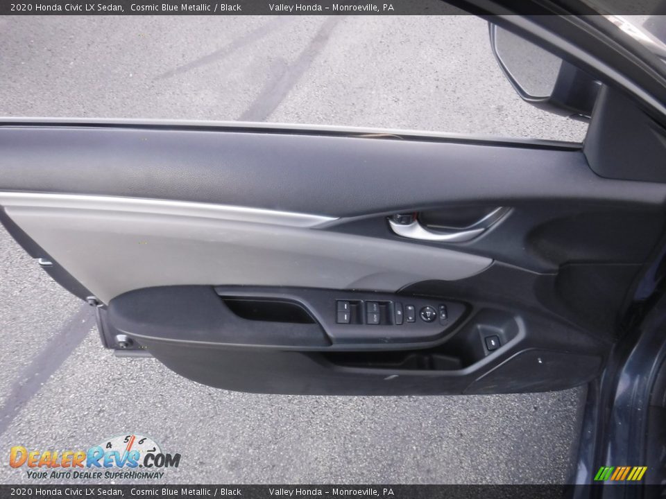 2020 Honda Civic LX Sedan Cosmic Blue Metallic / Black Photo #9