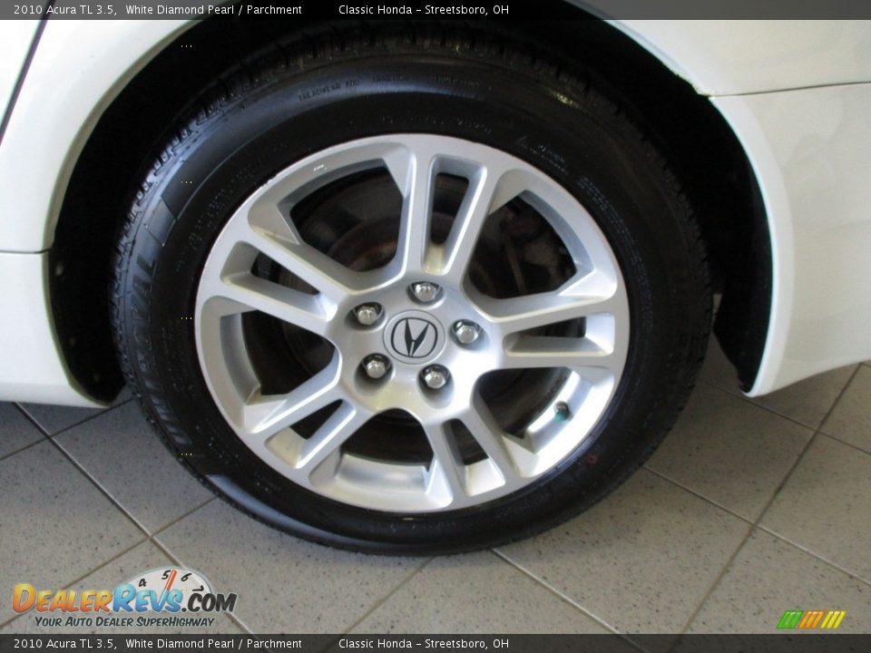 2010 Acura TL 3.5 White Diamond Pearl / Parchment Photo #11