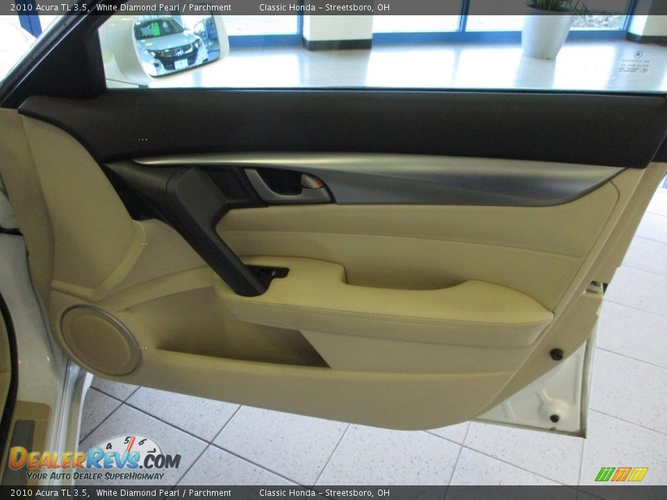 2010 Acura TL 3.5 White Diamond Pearl / Parchment Photo #14