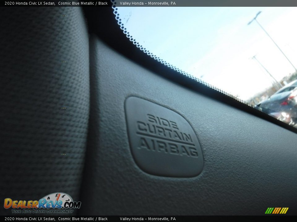 2020 Honda Civic LX Sedan Cosmic Blue Metallic / Black Photo #13