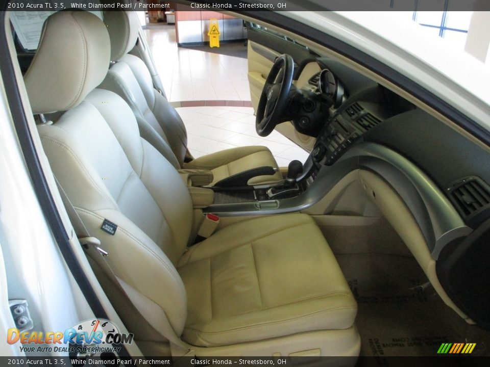 2010 Acura TL 3.5 White Diamond Pearl / Parchment Photo #16