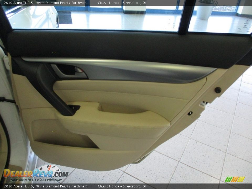 2010 Acura TL 3.5 White Diamond Pearl / Parchment Photo #18