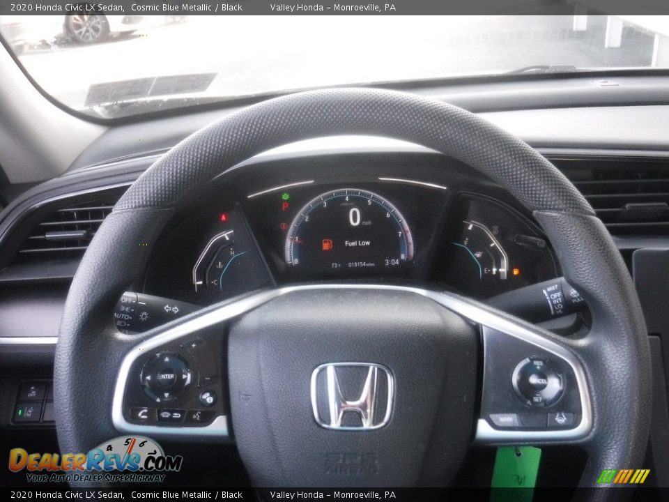 2020 Honda Civic LX Sedan Cosmic Blue Metallic / Black Photo #17