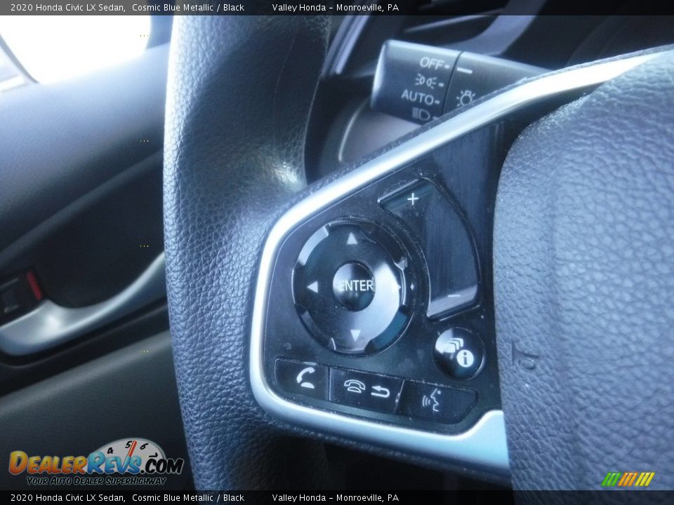 2020 Honda Civic LX Sedan Cosmic Blue Metallic / Black Photo #18