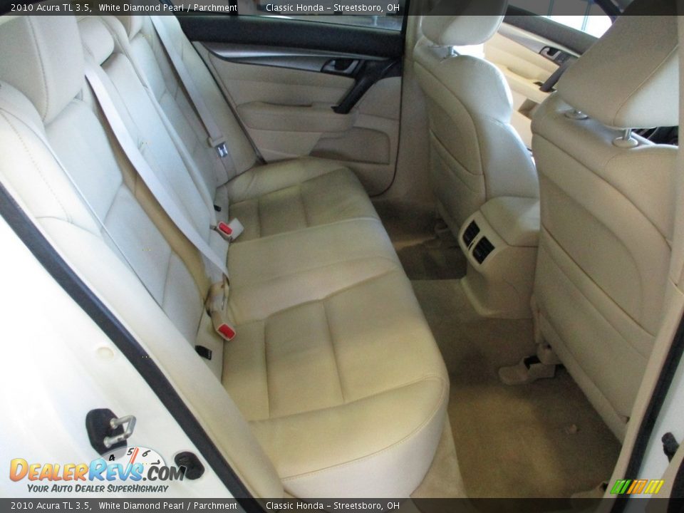 2010 Acura TL 3.5 White Diamond Pearl / Parchment Photo #20
