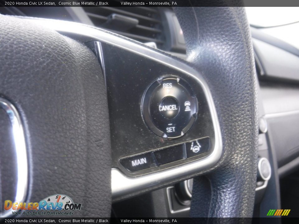 2020 Honda Civic LX Sedan Cosmic Blue Metallic / Black Photo #19