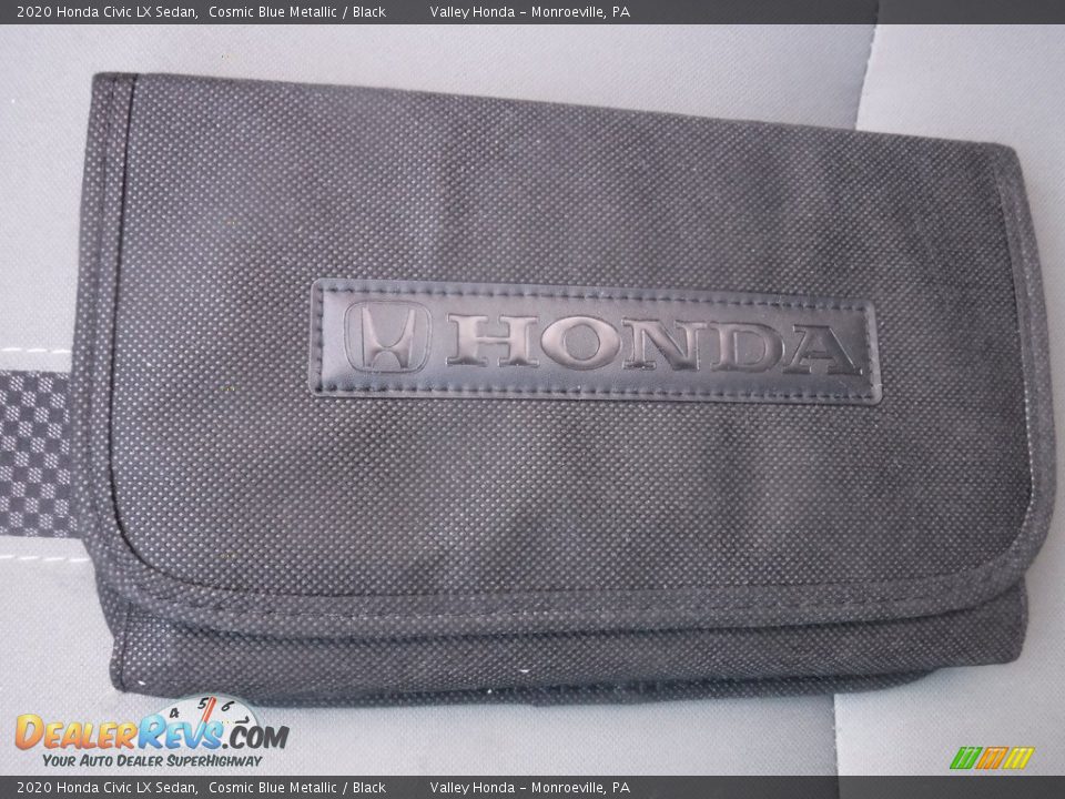 2020 Honda Civic LX Sedan Cosmic Blue Metallic / Black Photo #22