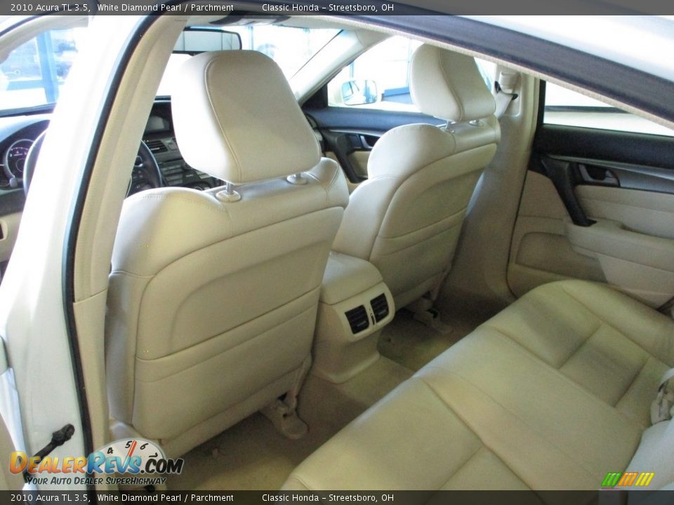 2010 Acura TL 3.5 White Diamond Pearl / Parchment Photo #24