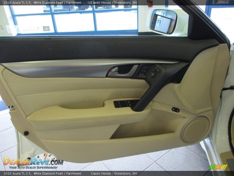 2010 Acura TL 3.5 White Diamond Pearl / Parchment Photo #26
