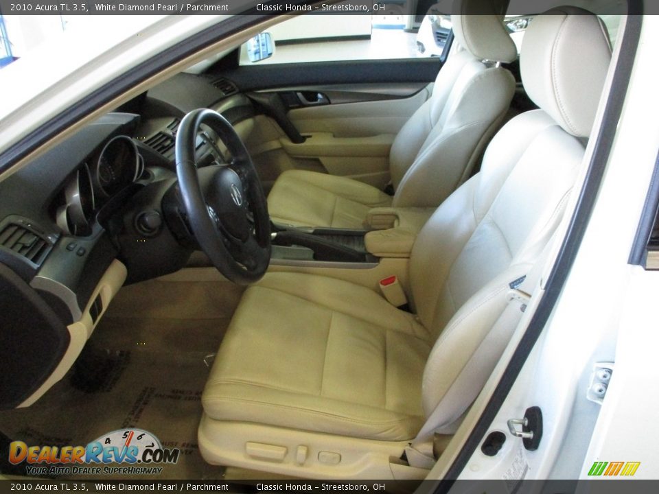2010 Acura TL 3.5 White Diamond Pearl / Parchment Photo #28