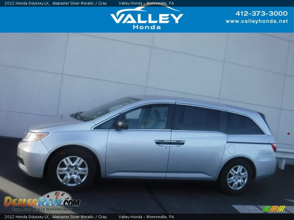 2012 Honda Odyssey LX Alabaster Silver Metallic / Gray Photo #2