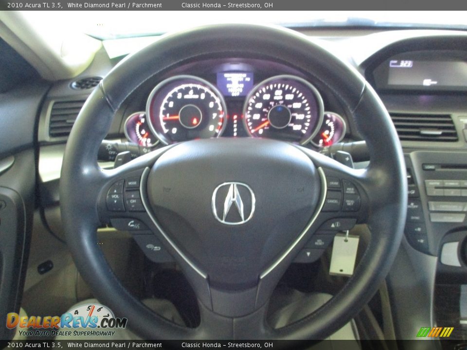 2010 Acura TL 3.5 White Diamond Pearl / Parchment Photo #30