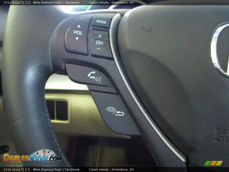 2010 Acura TL 3.5 White Diamond Pearl / Parchment Photo #31