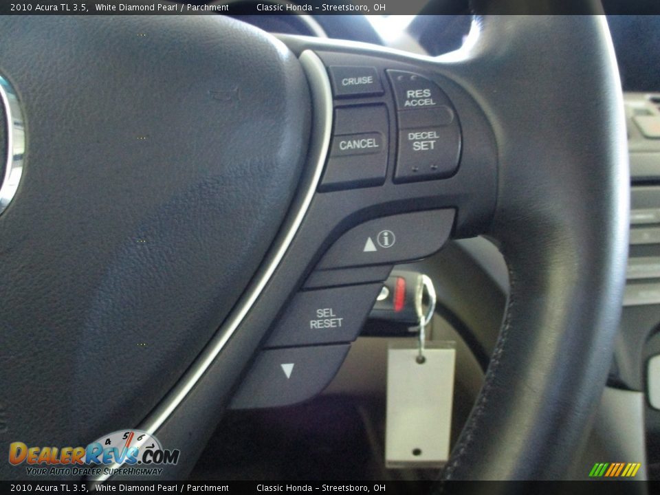 2010 Acura TL 3.5 White Diamond Pearl / Parchment Photo #32