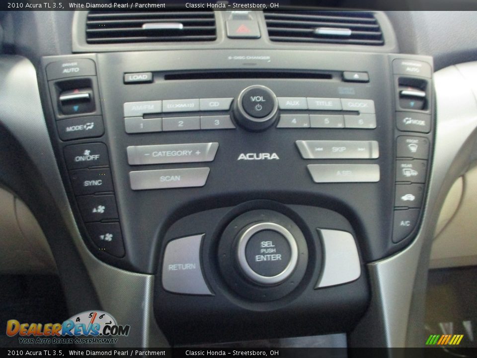 2010 Acura TL 3.5 White Diamond Pearl / Parchment Photo #35