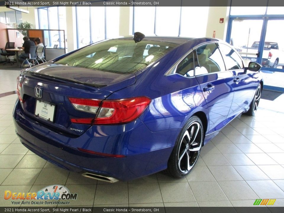 2021 Honda Accord Sport Still Night Pearl / Black Photo #7