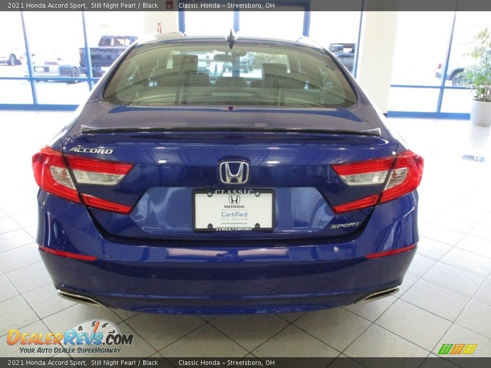 2021 Honda Accord Sport Still Night Pearl / Black Photo #8