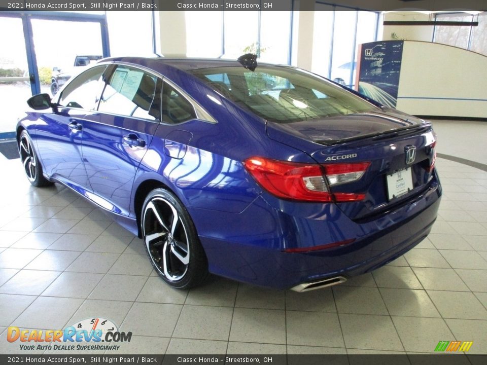 2021 Honda Accord Sport Still Night Pearl / Black Photo #9