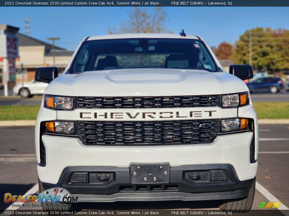 2022 Chevrolet Silverado 1500 Limited Custom Crew Cab 4x4 Summit White / Jet Black Photo #3