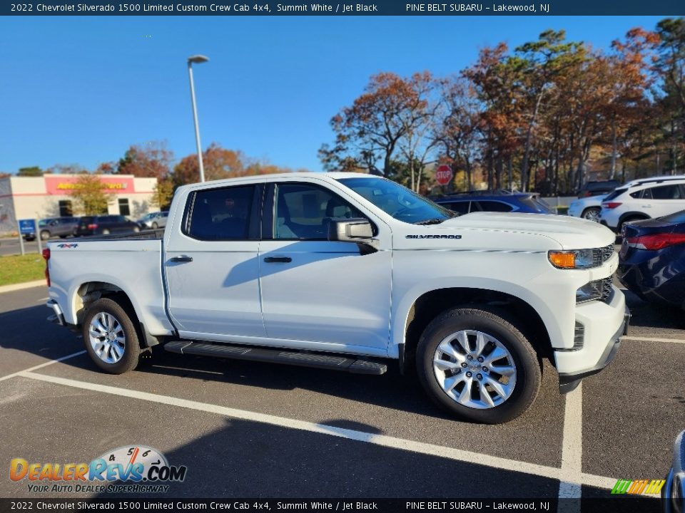 2022 Chevrolet Silverado 1500 Limited Custom Crew Cab 4x4 Summit White / Jet Black Photo #4