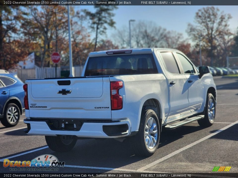 2022 Chevrolet Silverado 1500 Limited Custom Crew Cab 4x4 Summit White / Jet Black Photo #6