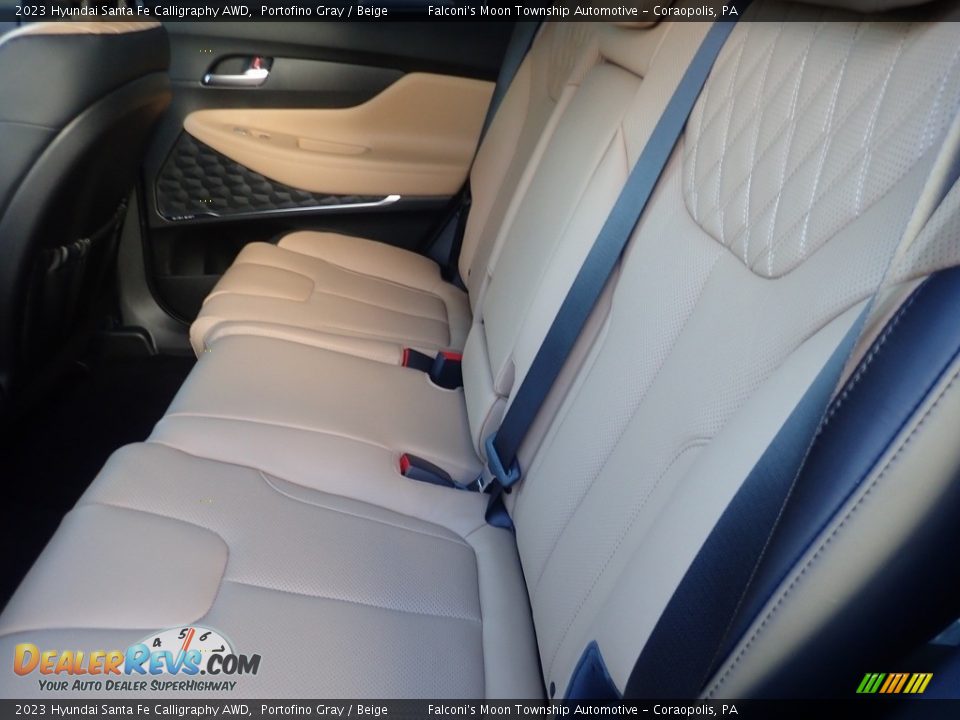 Rear Seat of 2023 Hyundai Santa Fe Calligraphy AWD Photo #12