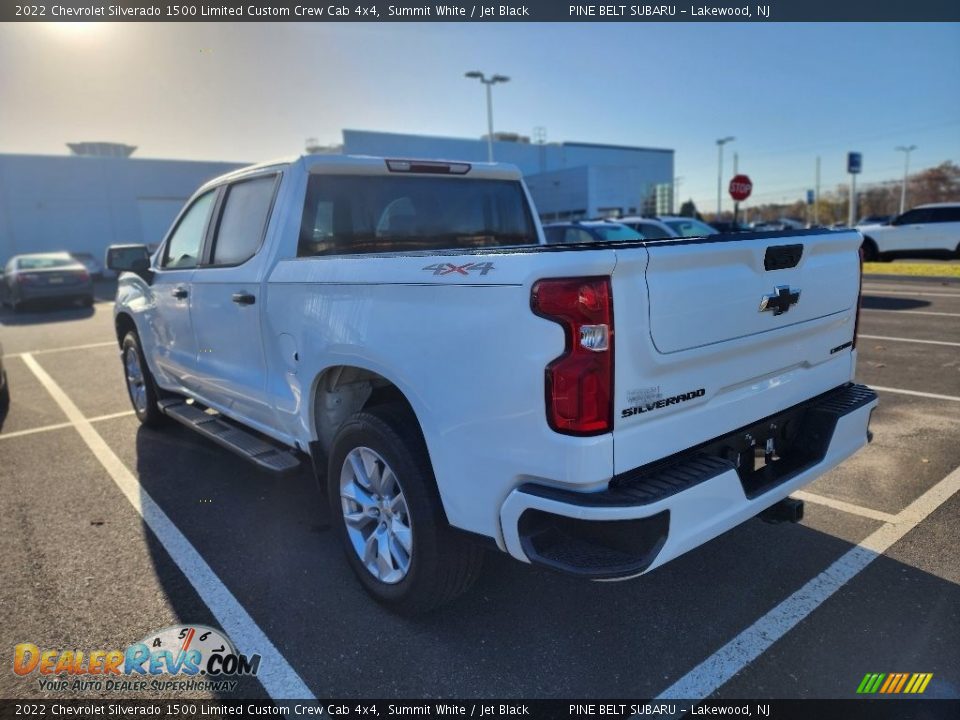 2022 Chevrolet Silverado 1500 Limited Custom Crew Cab 4x4 Summit White / Jet Black Photo #7