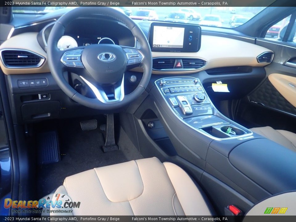 Beige Interior - 2023 Hyundai Santa Fe Calligraphy AWD Photo #13