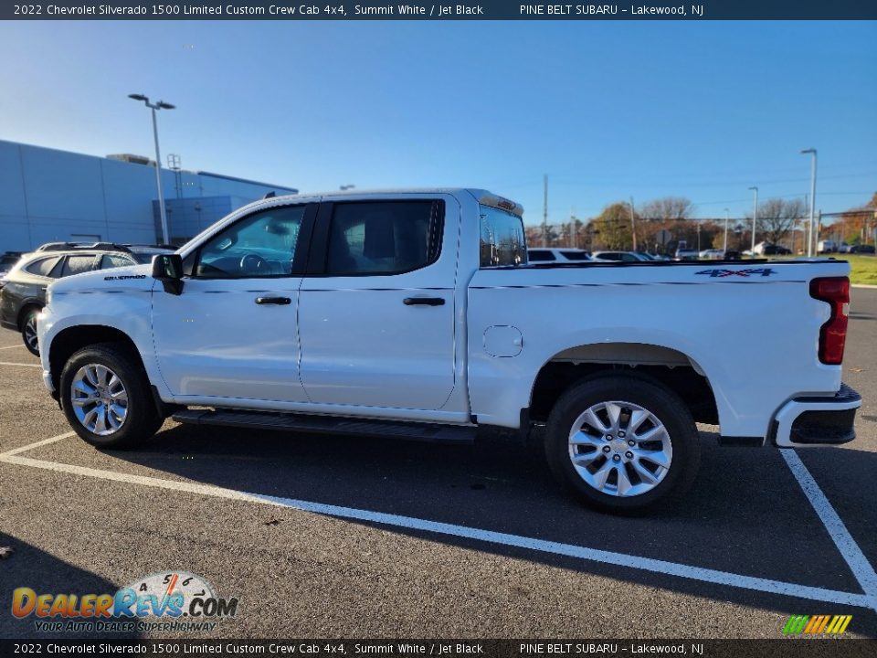 2022 Chevrolet Silverado 1500 Limited Custom Crew Cab 4x4 Summit White / Jet Black Photo #8