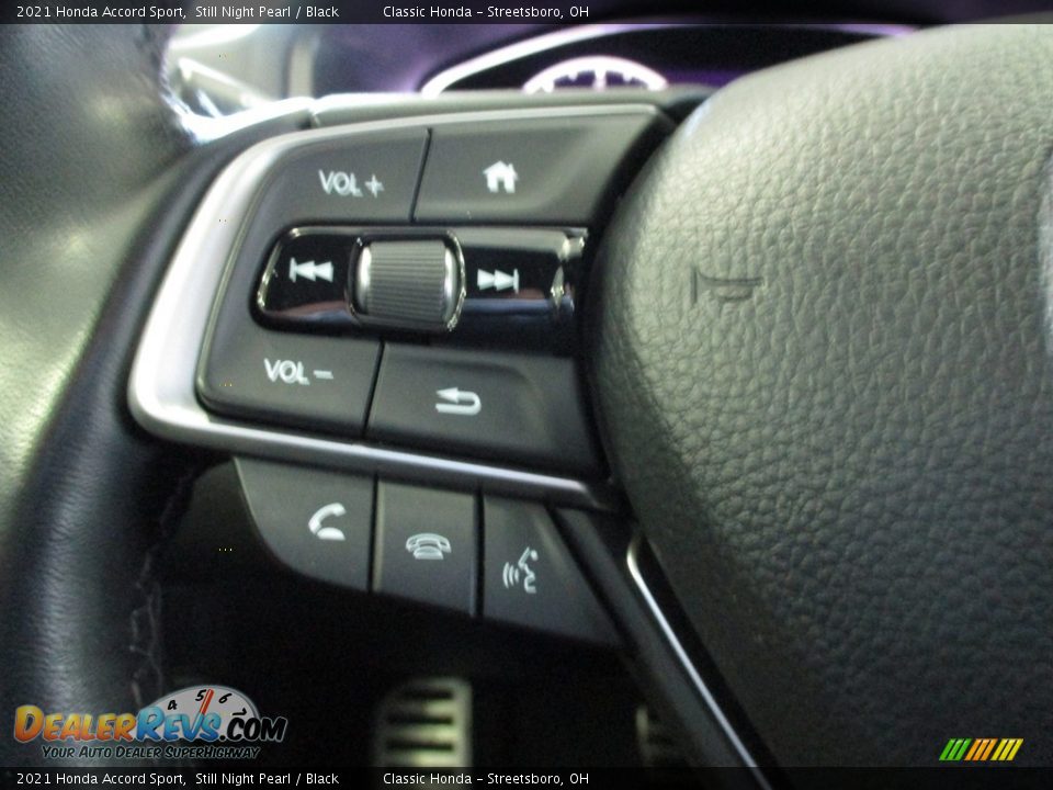 2021 Honda Accord Sport Still Night Pearl / Black Photo #30