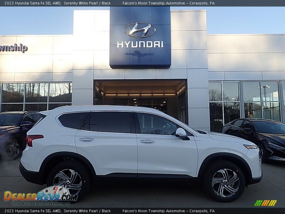 2023 Hyundai Santa Fe SEL AWD Serenity White Pearl / Black Photo #1