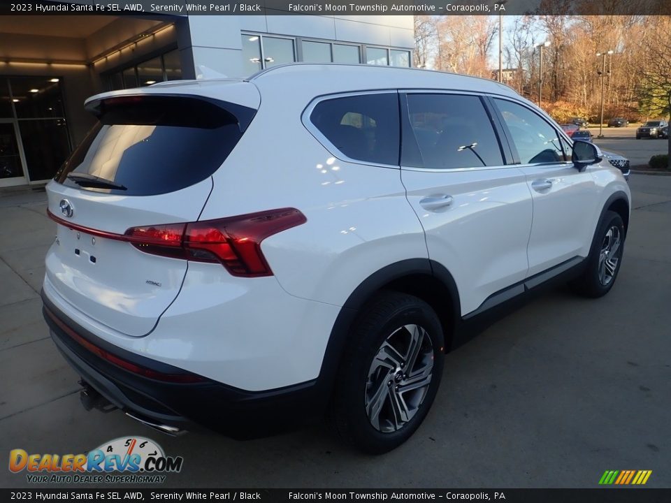 2023 Hyundai Santa Fe SEL AWD Serenity White Pearl / Black Photo #2